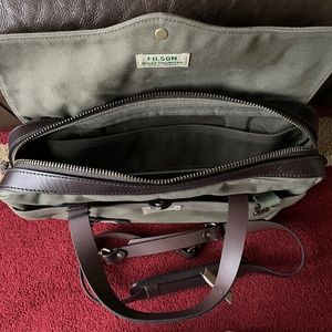 Limited Filson RUGGED TWILL ORIGINAL BRIEFCASE duck unlimited in otter green